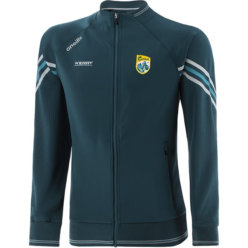 Men's Kerry GAA Hybrid Full Zip Top with zip pockets and county crest by O’Neills. 