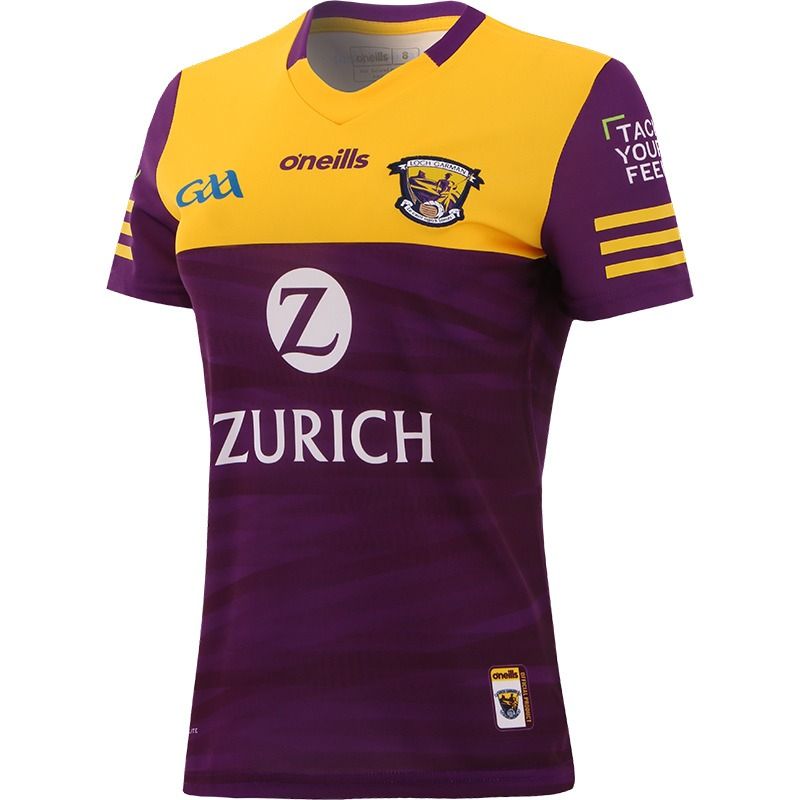Purple/Yellow Women's Wexford GAA Home Jersey 2022 by O'Neills.