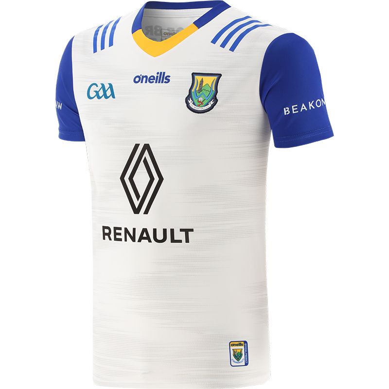 White/Blue Men's Wicklow GAA Goalkeeper Jersey Player Fit 2023 with Sponsor logo by O'Neills.