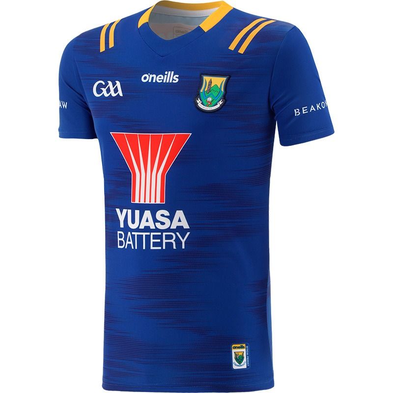 Blue Wicklow Hurling Player Fit 2 Stripe Home Jersey 2023 from O'Neills. 