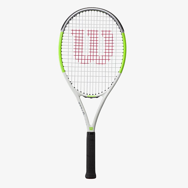White Wilson Blade Feel Team 103 Tennis Racket, with Double Hole Technology from O'Neills.