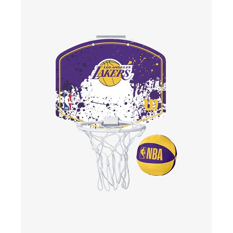 Wilson Team NBA Mini hoop with a net and ball from O'Neills
