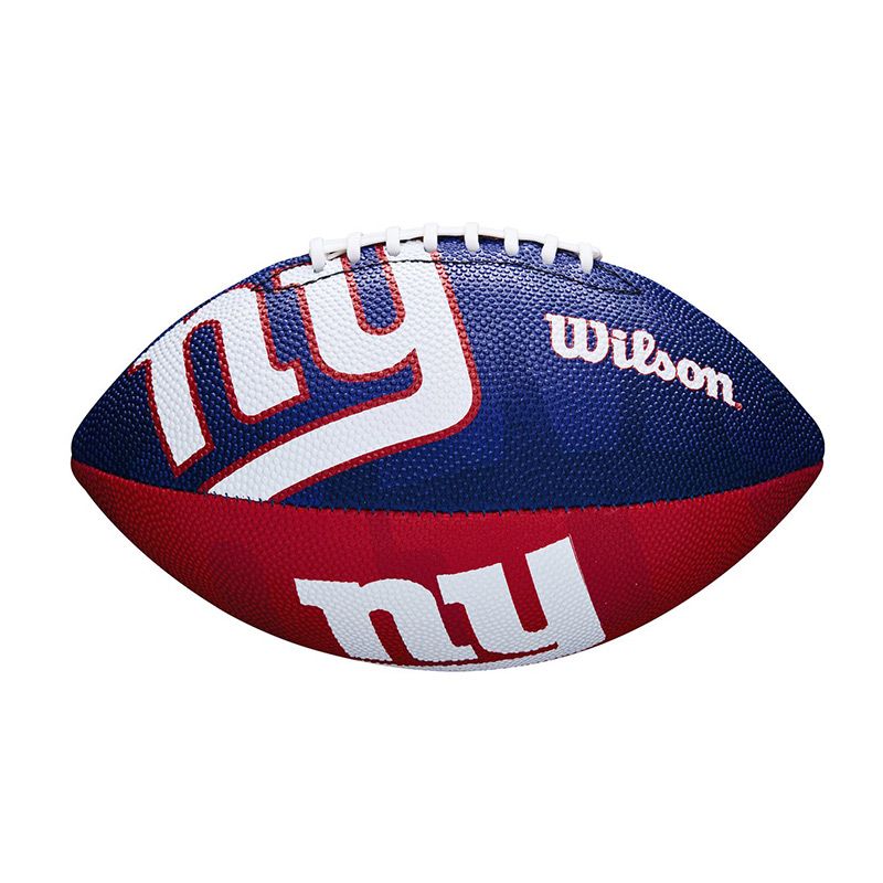 Blue and Red Wilson NFL New York Giants tailgate junior size football, with improved grip from O'Neills.