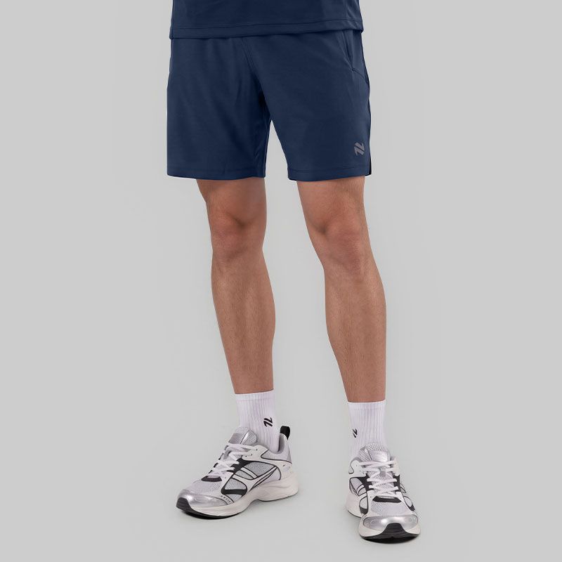 Navy O’Neills Men’s Zone Woven Shorts with four-way stretch woven fabric
