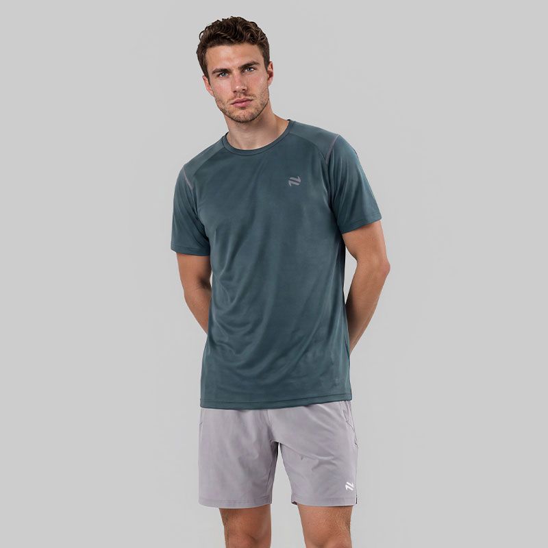 Green O’Neills Men’s Zone T-Shirt with four-way stretch woven fabric