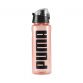black and pink Puma 1000ml water bottle with a screw top opening from O'Neills