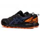 Men's ASICS Gore-Tex Lace Up Water Repellent Trainers Black, Blue and Orange from O'Neills