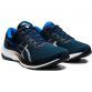 black and blue ASICS men's laced runners with good comfort for a smooth stride from O'Neills