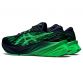 Men's midnight/green Asics running shoes from O'Neills.