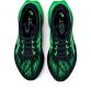 Men's midnight/green Asics running shoes from O'Neills.