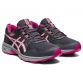 Women's ASICS gel-venture lace up trainers with mesh upper Grey and Pink from O'Neills
