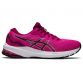Women's ASICS GT-1000 11 Lace Up Running Shoes with mesh upper Pink and white from O'Neills.