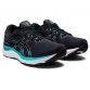 Women's ASICS gel-cumulus lace up trainers with mesh upper Black and Silver from O'Neills