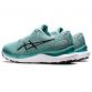 Women's ASICS gel-cumulus lace up trainers with mesh upper Green and Black from O'Neills