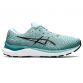 Women's ASICS gel-cumulus lace up trainers with mesh upper Green and Black from O'Neills