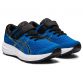 Kids' Blue ASICS Patriot 12 running shoes with mesh upper from O'Neills.