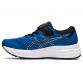 Kids' Blue ASICS Patriot 12 running shoes with mesh upper from O'Neills.