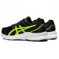 Kids' Black and Green ASICS Jolt 3 GS running shoes with mesh upper from O'Neills.
