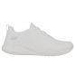 Women's White Skechers BOBS Sport Squad Chaos - Face Off Trainers, with engineered mesh knit upper with lace-up front from O'Neills.