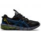 kids ASICS gel-quantum lace up trainers Black and Blue from O'Neills