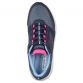 birds eye view of blue and pink Skechers women's lace up, waterproof hiking shoes from O'Neills