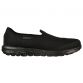 Black Womens Skechers Go Walk Classic - Ideal Sunset Slip-On Trainers in a slip on style from O'Neills