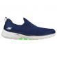 Women's Skechers Slip On Trainers Navy and Green from O'Neills.