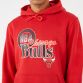 Red New Era Chicago Bulls overhead hoodie with team logo on front from O'Neills.