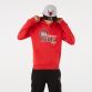 Red New Era Chicago Bulls overhead hoodie with team logo on front from O'Neills.