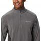 Grey Columbia men's fleece with half zip and white logo on left chest from O'Neills.