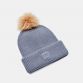 Purple Under Armour Women's ColdGear® Infrared Halftime Ribbed Pom Beanie Aurora, with Faux fur top pom detail from O'Neills.