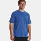 Blue Under Armour Men's UA Tech™ Vent Jacquard Short Sleeve T-Shirt, with Dropped, shaped hem for enhanced coverage from O'Neill's.