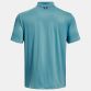 Blue Under Armour Men's UA Performance 3.0 Polo, with a Flat knit ribbed collar from O'Neill's.