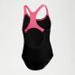 Black and Pink Kids' speedo medley logo swimsuit from O'Neills.