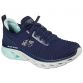 navy and aqua Skechers women's laced runners with a breathable athletic mesh knit upper from O'Neills