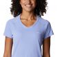 Women's Blue Columbia Zero Rules™ T-Shirt, with a V Neck from O'Neills.