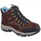 brown Skechers women's laced waterproof ankle height hiking boot from O'Neills