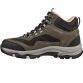 green and black Skechers womens lace up, waterproof, ankle height hiking boot from O'Neills