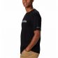 Black men's Columbia CSC basic logo t-shirt with short sleeves and white logo on the front from O'Neills.