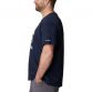 Navy men's Columbia CSC basic logo t-shirt with short sleeves and white logo on the front from O'Neills.