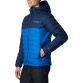 Navy Men's Columbia Powder Lite Hooded Jacket with a zipped hand pockets from O'Neills.