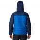 Navy and blue Men's Columbia Powder Lite Jacket with a hood from O'Neills.