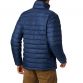 Navy men's Columbia Powder Lite jacket with outer padded and high neck from O'Neills.