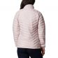 Pink women's Columbia Columbia Powder Lite Jacket with padded outer and high neck from O'Neills.