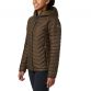 Olive Green Columbia Women's Powder Lite™ Hooded Jacket, with zippered hand pockets from o'neills.