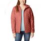 Dark Coral Columbia Women's Powder Lite™ Hooded Jacket with zippered hand pockets from O'Neills.