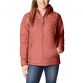 Dark Coral Columbia Women's Powder Lite™ Hooded Jacket with zippered hand pockets from O'Neills.