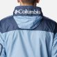Men's Columbia blue windbreaker with hood and pouch pocket from O'Neills.