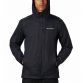 Black men's Columbia Pouring Adventure jacket with hood and zip pockets from O'Neills.