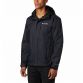 Black men's Columbia Pouring Adventure jacket with hood and zip pockets from O'Neills.
